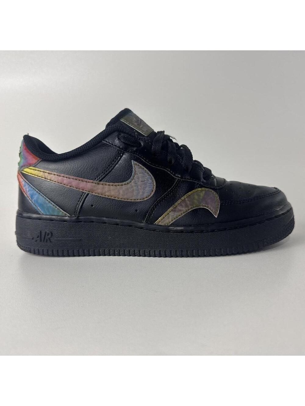 Nike Air Force 1 Low Misplaced Swoosh - Black 2020 - CK7214-001 6.5Y 8 Women's